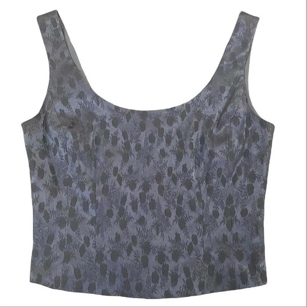 Vintage Y2K Metallic Brocade Top
